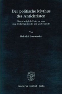 Cover Der politische Mythus des Antichristen.