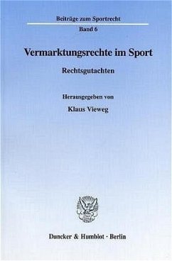 Vermarktungsrechte im Sport. - Vieweg, Klaus (Hrsg.)