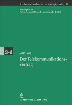 Der Telekommunikationsvertrag - Faivre, Simon