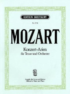 Konzert-Arien für Tenor und Orchester, Klavierauszug - Mozart, Wolfgang Amadeus