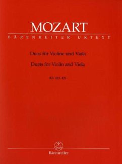 Duos für Violine und Viola KV 423 und KV 424, Partitur und Einzelstimmen - Mozart, Wolfgang Amadeus