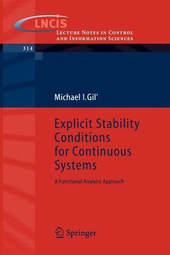 Explicit Stability Conditions for Continuous Systems - Gil', Michael I.