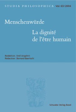 Menschenwürde. La dignite de l'etre humain - Angehrn, Emil / Baertschi, Bernard (Red.)