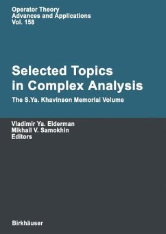 Selected Topics in Complex Analysis - Eiderman, Vladimir Ya. / Samokhin, Mikhail V. (eds.)