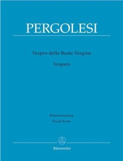 Marienvesper, Klavierauszug - Pergolesi, Giovanni Battista