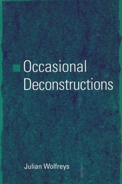 Occasional Deconstructions - Wolfreys, Julian