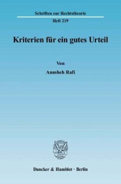Cover Kriterien für ein gutes Urteil.