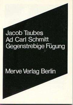Ad Carl Schmitt - Taubes, Jacob
