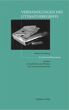 Verhandlungen des Literaturbegriffs - Rosenberg, Rainer