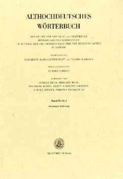 Cover G-J: 20. Lieferung / Althochdeutsches Wörterbuch 4