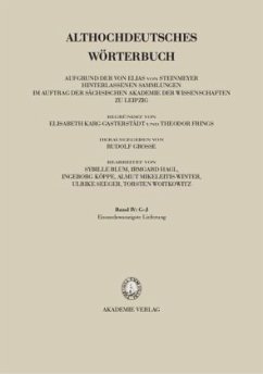 Cover 21. Lieferung (in bis inni) / Althochdeutsches Wörterbuch Lieferung 21