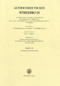 Cover 18./19. Lieferung (houga-ibu) / Althochdeutsches Wörterbuch 18./19. Lieferung