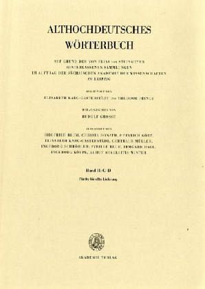 5.-11. Lieferung (thar ubari bis thuuungida) / Althochdeutsches Wörterbuch Lieferung 5-11, Tl.2
