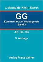Grundgesetz: GG. Band 3: