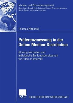 Präferenzmessung in der Online Medien-Distribution - Nitschke, Thomas