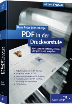 PDF in der Druckvorstufe - Schneeberger, Hans P.