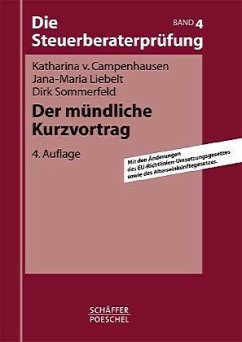 Der mündliche Kurzvortrag - Campenhausen, Katharina von; Liebelt, Jana M; Sommerfeld, Dirk
