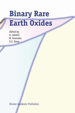 Binary Rare Earth Oxides - Adachi, G. / Imanaka, Nobuhito / Kang, Z.C. (Hgg.)
