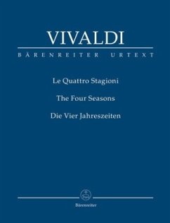 Konzerte für Violine und Streichorchester, Die Jahreszeiten Nr.1-4, op.8, Studienpartitur - Vivaldi, Antonio