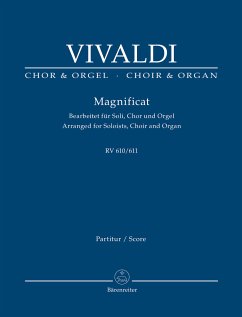 Magnificat g-Moll RV 610, 611, Bearbeitung für Soli, Chor und Orgel, Orgelauszug - Vivaldi, Antonio