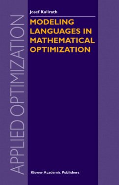 Modeling Languages in Mathematical Optimization - Kallrath, Josef (ed.)