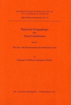 Repertoire Geographique des Textes Cuneiformes / Tübinger Atlas des Vorderen Orients (TAVO), Beihefte Reihe B, Nr.7/6, Bd.6