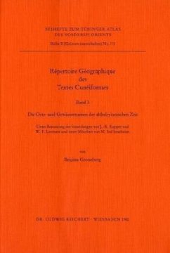 Cover Repertoire Geographique des Textes Cuneiformes / Tübinger Atlas des Vorderen Orients (TAVO), Beihefte Reihe B, Nr.7/3, Bd.3