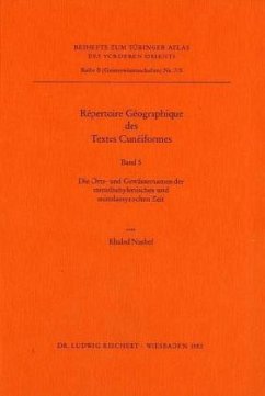 Cover Repertoire Geographique des Textes Cuneiformes / Tübinger Atlas des Vorderen Orients (TAVO), Beihefte Reihe B, Bd.7/5, Bd.5