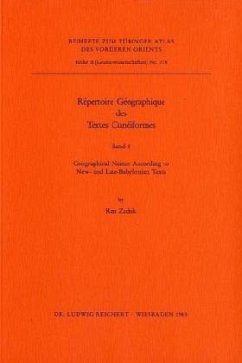 Cover Repertoire Geographique des Textes / Tübinger Atlas des Vorderen Orients (TAVO), Beihefte Reihe B, Bd.7/8