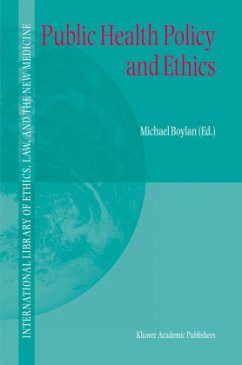 Public Health Policy and Ethics - Boylan, Michael (Hrsg.)