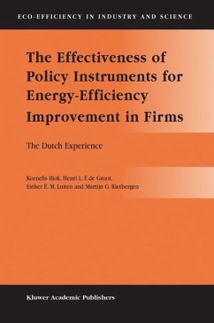 The Effectiveness of Policy Instruments for Energy-Efficiency Improvement in Firms - Blok, Kornelis;de Groot, Henri L.F.;Luiten, Esther E.M.