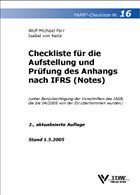 Checkliste für die Aufstellung und Prüfung des Anhangs nach IFRS