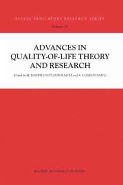 Advances in Quality-of-Life Theory and Research - Sirgy