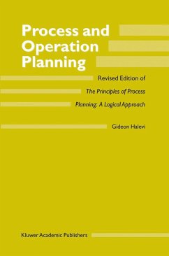 Process and Operation Planning - Halevi, Gideon