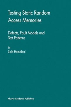 Testing Static Random Access Memories - Hamdioui, Said