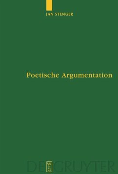Poetische Argumentation - Stenger, Jan