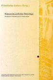Namenkundliche Beiträge Namenkundliche Beiträge
