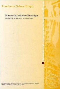 Namenkundliche Beiträge - Debus, Friedhelm / Eichler, Ernst A20 / Blaziene, Grasilda A20