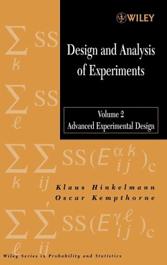 Design and Analysis of Experiments, Volume 2 - Hinkelmann, Klaus;Kempthorne, Oscar