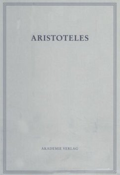 Parva Naturalia III / Aristoteles: Aristoteles Werke BAND 14/III, Tl.3