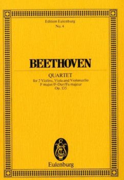 Streichquartett F-Dur op.135 (Der schwergefasste Entschluss), Partitur - Beethoven, Ludwig van