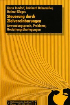 Steuerung durch Zielvereinbarungen - Tondorf, Karin;Bahnmüller, Reinhard;Klages, Helmut