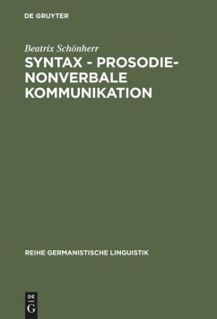 Syntax - Prosodie - nonverbale Kommunikation - Schönherr, Beatrix