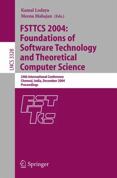 FSTTCS 2004: Foundations of Software Technology and Theoretical Computer Science - Lodaya, Kamal / Mahajan, Meena (eds.)