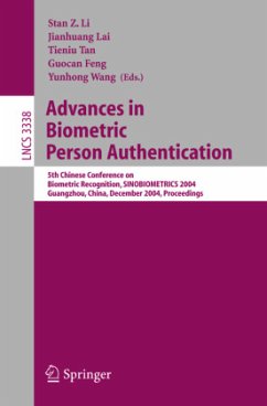 Advances in Biometric Person Authentication - Li, Stan Z. / Lai, Jianhuang / Tan, Tieniu / Feng, Guocan / Wang, Yunhong (eds.)