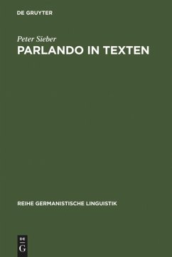 Parlando in Texten - Sieber, Peter