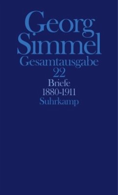 Briefe 1880-1911 / Gesamtausgabe 22 - Simmel, Georg