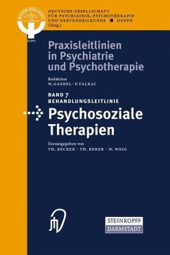 Behandlungsleitlinie Psychosoziale Therapien - DGPPN