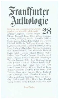 Frankfurter Anthologie. Gedichte und Interpretationen