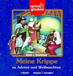 Cover Meine Krippe zu Advent und Weihnachten, Geschenkbox m. Buch u. Stanzfiguren